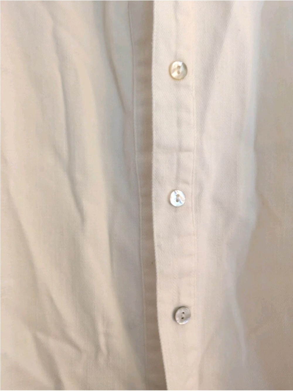 Melissa Nepton Ivory Zoya Puff-Sleeve Button-Up Shirt M - Picture 6 of 15